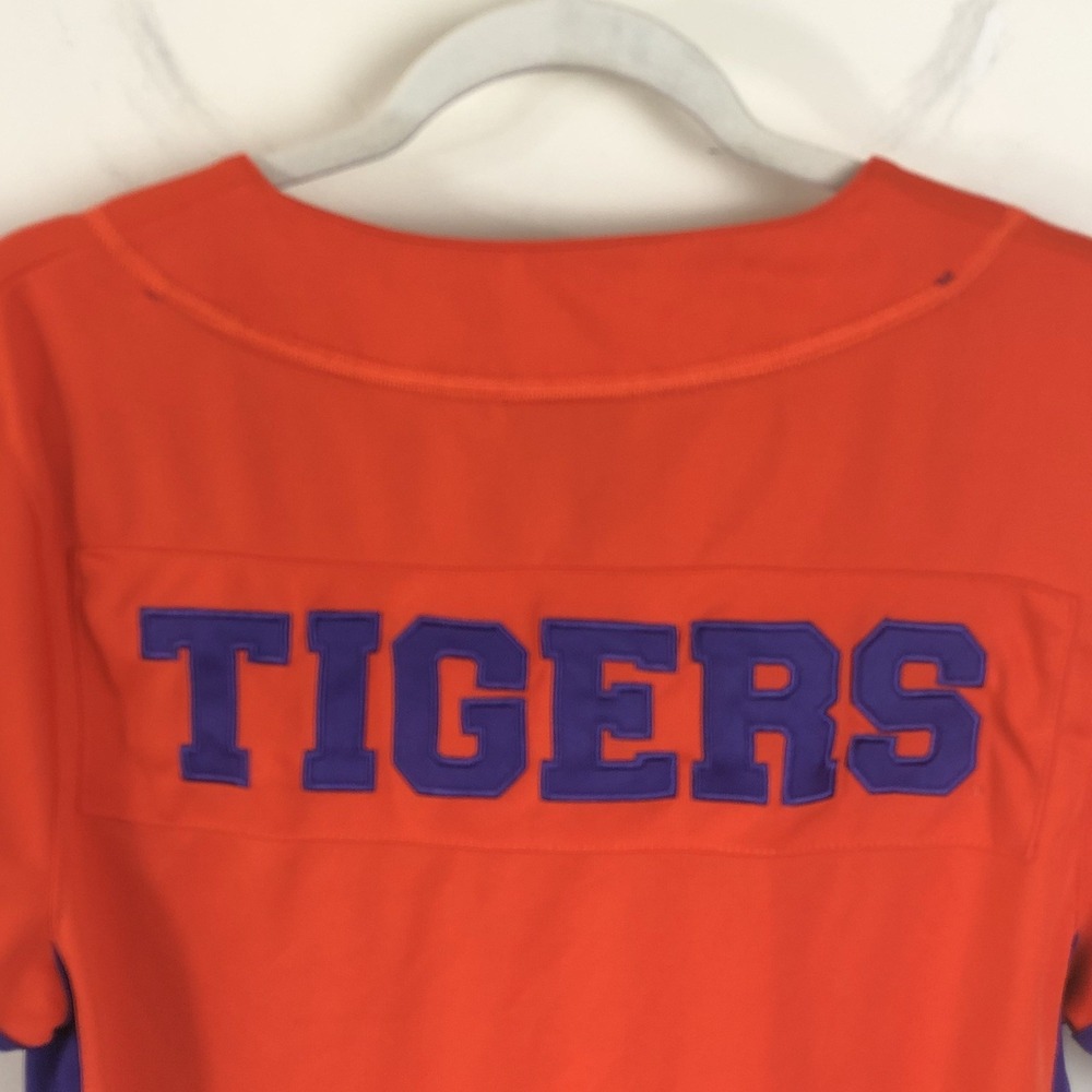 Clemson Tigers Colosseum Baseball Jersey Men's Sz S Orange Purple NCAA - Picture 14 of 16